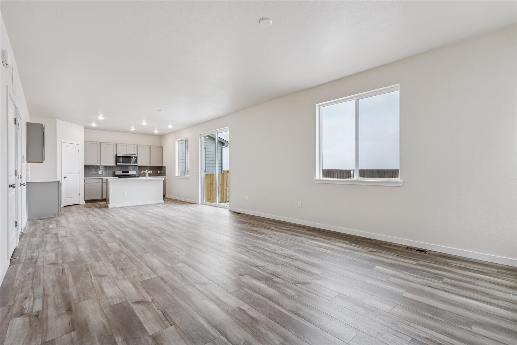 A large empty kitchen.