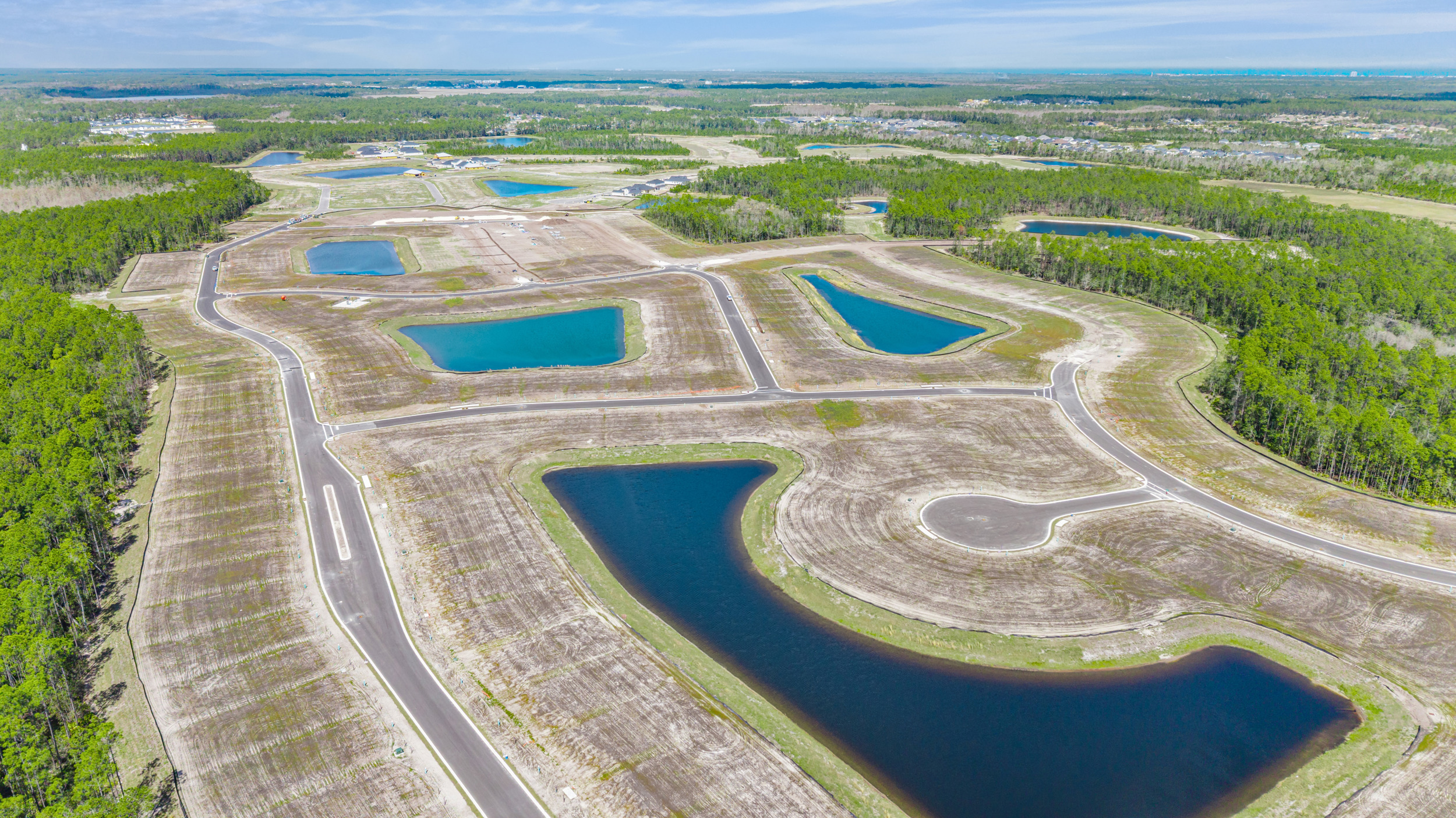 Drone View of Seminole Trace by Century Communities