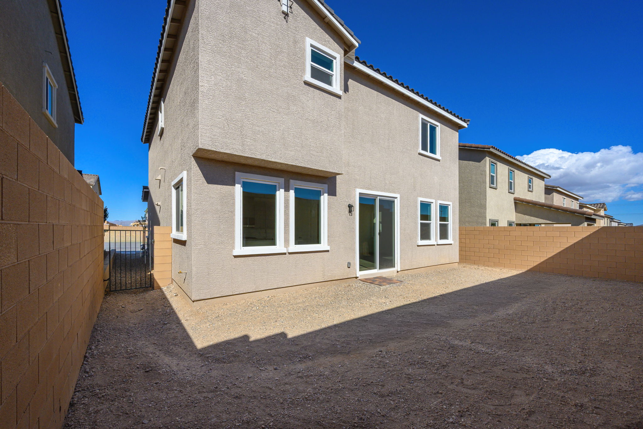 A building with a fence around it.