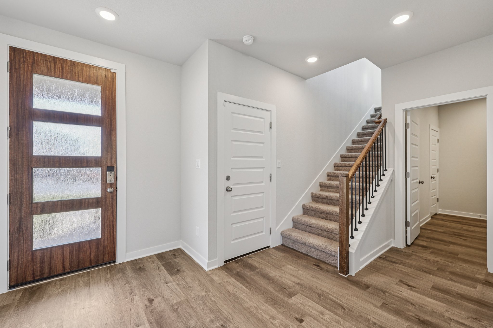 A staircase in a house.