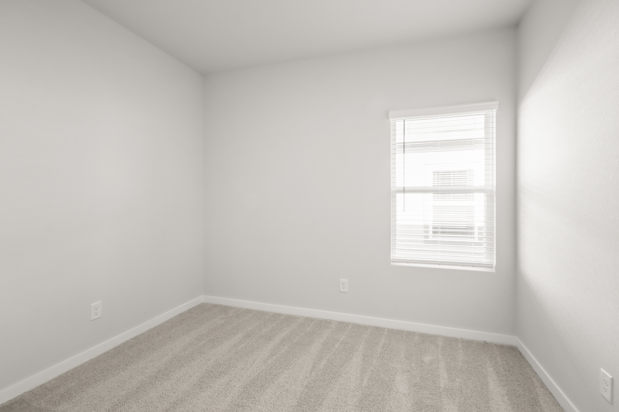 A room with a window.