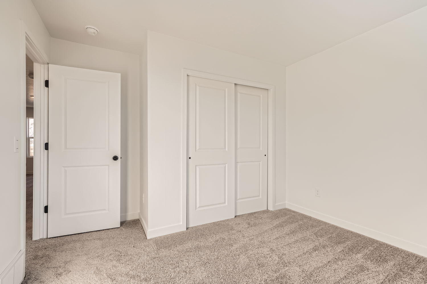 A room with white doors.