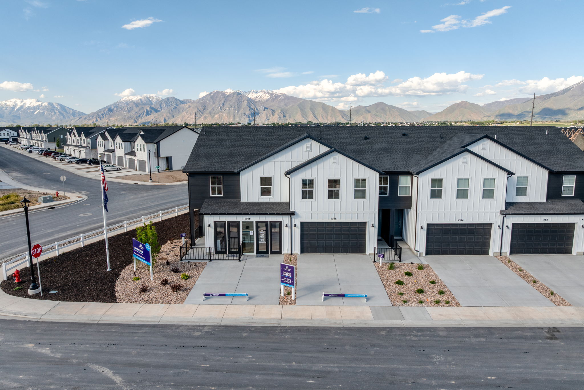 A building with a parking lot.
